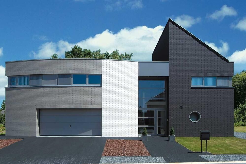 A grey huge building.