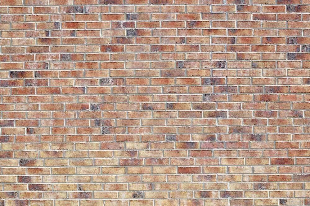 A wall example with the staggered stretcher bond.